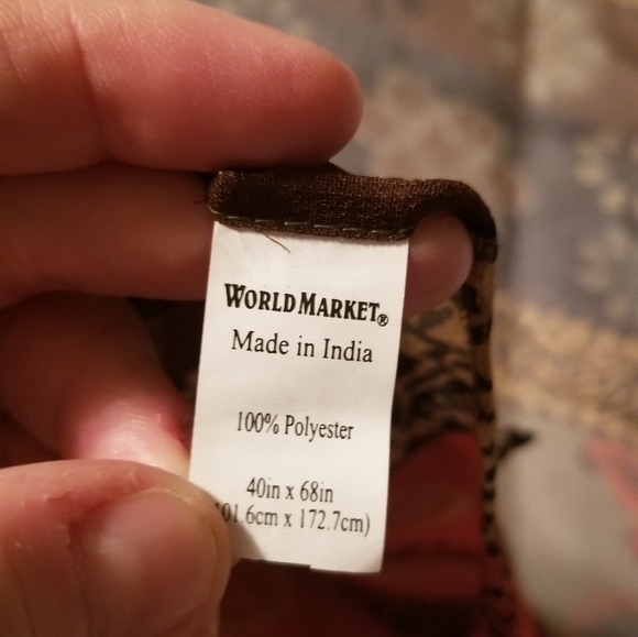 Set of 2 World Market scarves, rich, beautiful colors. - Picture 5 of 8
